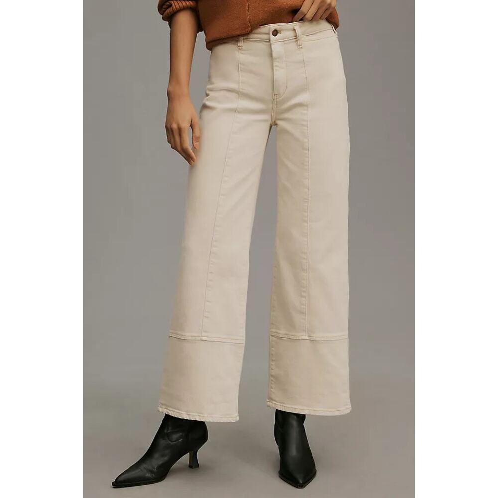 Anthropologie By: Pilcro Cuffed Crop High Rise Wide Leg Jeans Women’s Size: 32